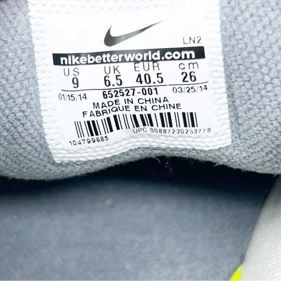 NIKE GRAY LUNAR ADAPT SPIKELESS GOLF CLEATS SHOES WOMENS SZ 9 - Picture 6 of 7